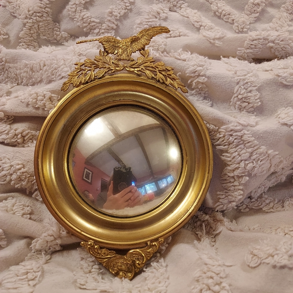 Antique Americana Gold Eagle small mirror